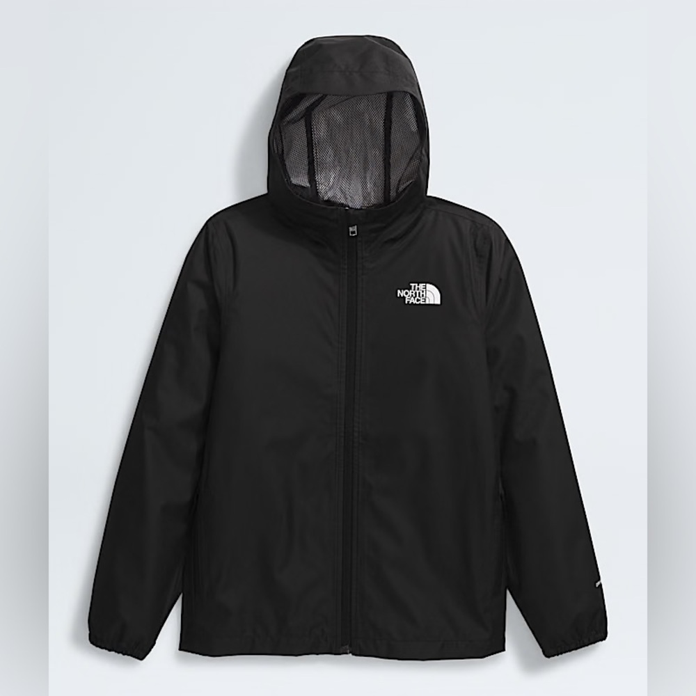 The North Face Kids Black Hooded Raincoat
